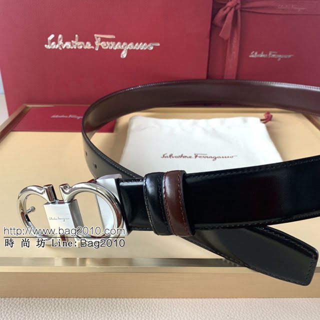 菲拉格慕男士皮帶 Ferragamo精品銅扣腰帶  jjp1950